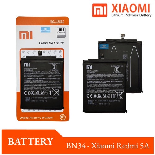 Baterai XIAOMI Redmi 5A BN34 Battery Batrai Batre BN 34 XiaoMi ORIGINAL 99,9