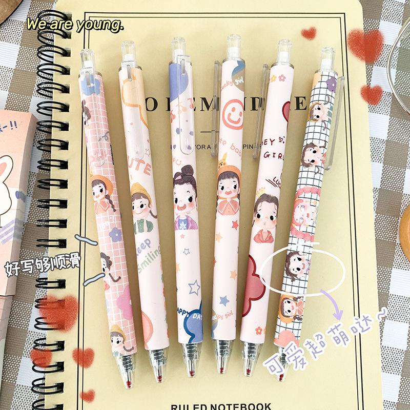 [THE UNIVERSE] Pulpen Gel Mekanik 0.5mm CUTE CARTOON Pena Mekanik Stationery BUJO Aesthetic - ST002