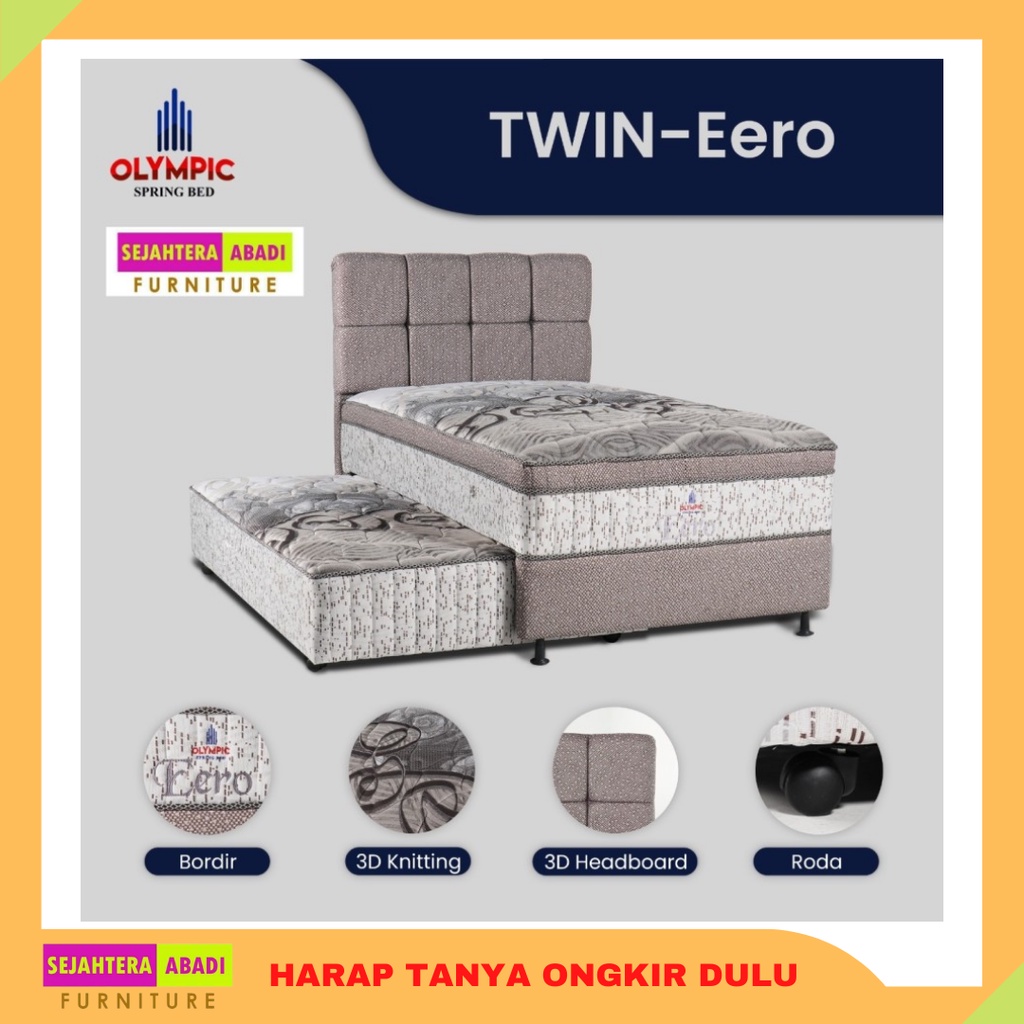Xaviertaran Olympic Springbed, 2In1 Twin Springbed Sorong Silver Series Premium Series Spring Bed
