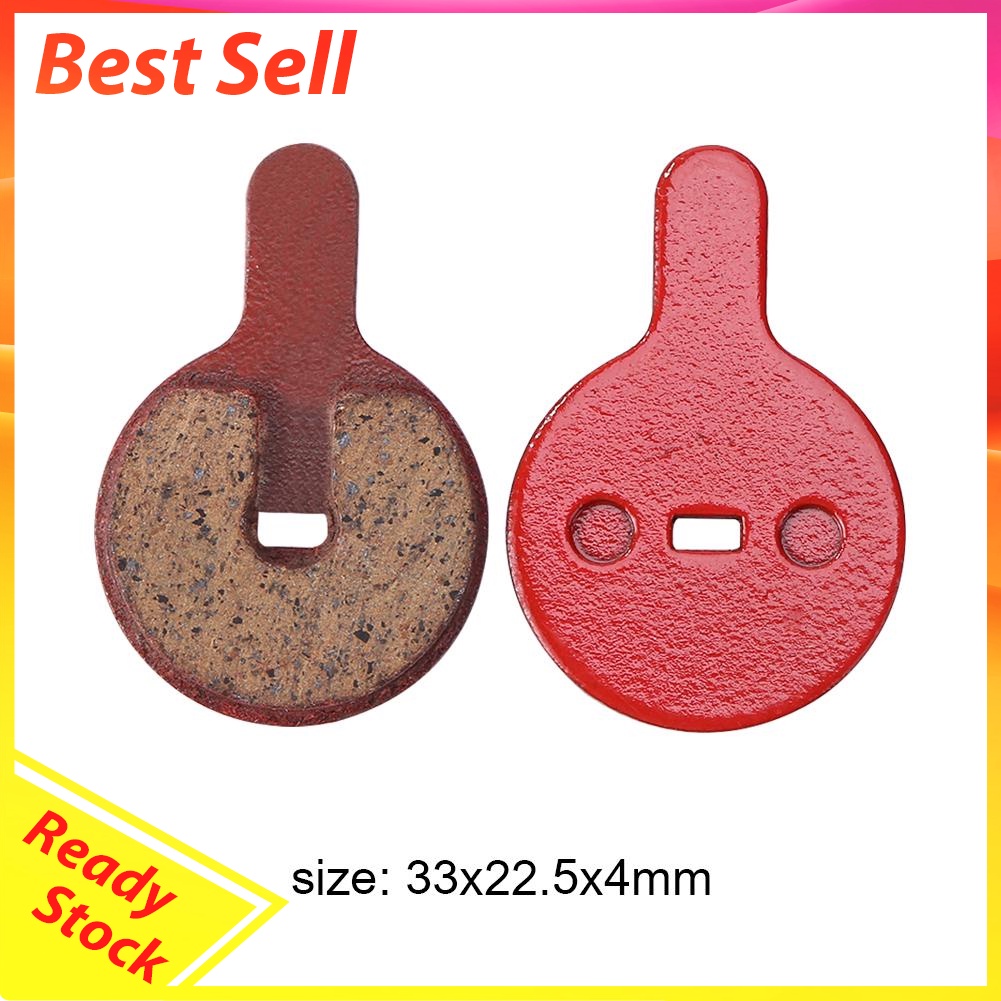 1 Pair Bike Brake Pads Resin Semi-Metallic Bicycle Cycling Braking Disc Pad