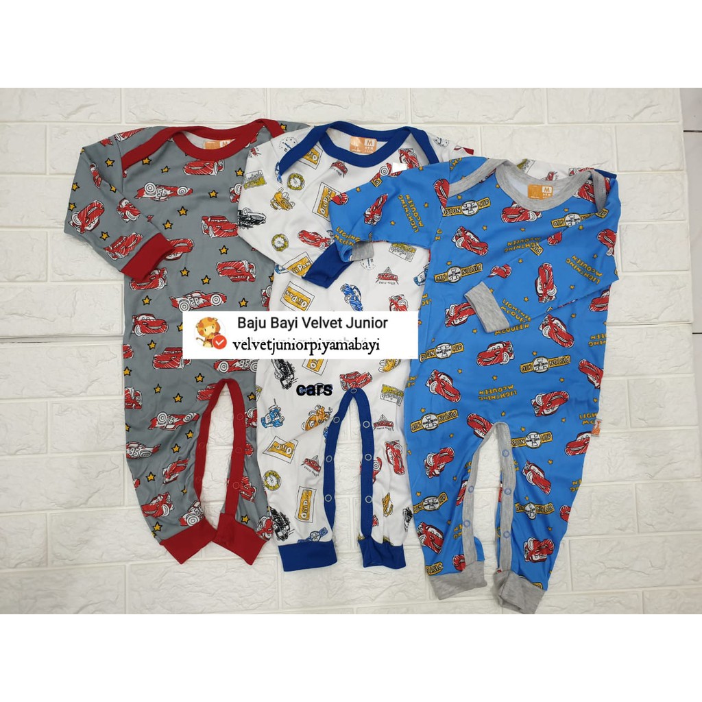 Velvet Junior Dreamwear / Sleepwear Jumper Buka Kaki /open Feet(3 pcs)