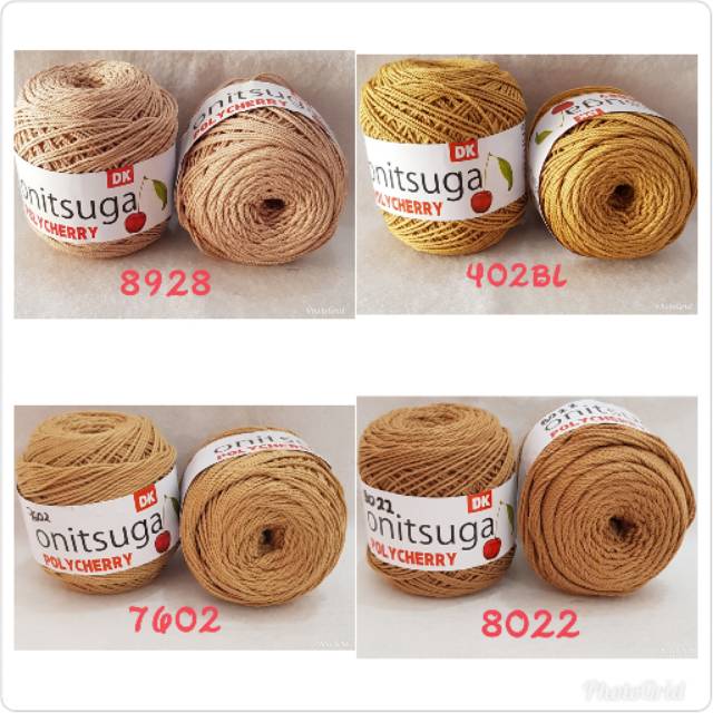 Benang Rajut Polycherry Varian Coklat