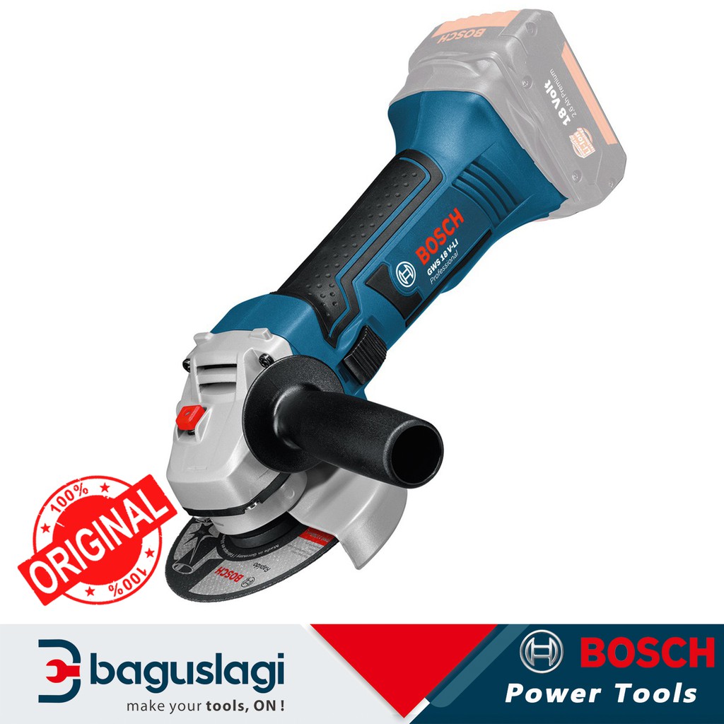 Bosch Mesin Gerinda baterai Gws 180V-Li (Solo) ,Original