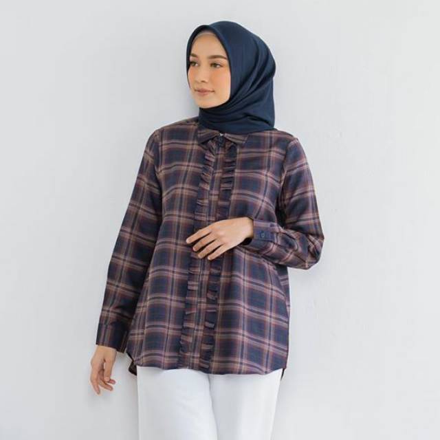 BLOUSE KEMEJA WANITA HEAVEN LIGHTS DAILY SHIRT