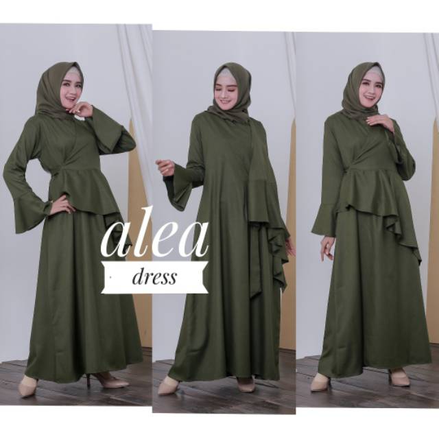 gamis idul fitri/gamis busui/dress busui/dress katun/gamis syari/gamis syari/maxi dress/home dress/l