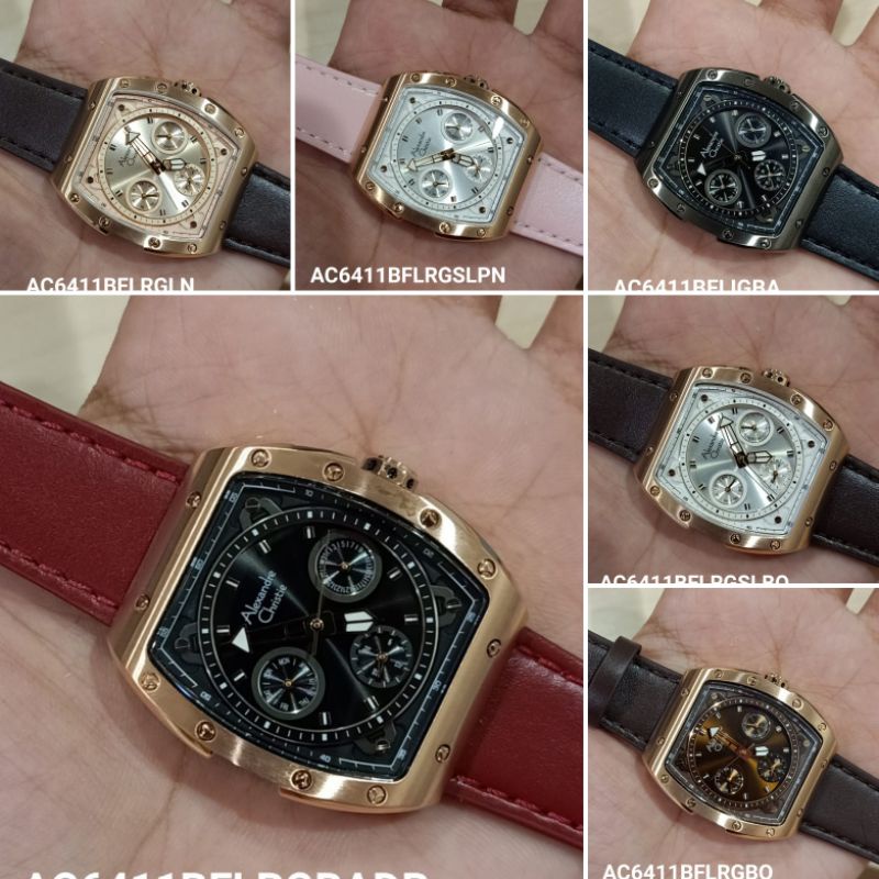 Alexandre Chtistie awanita AC 6411 BF Original || Ac6411 Leather Strap