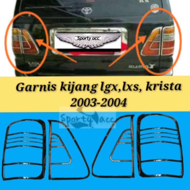 Garnis kijang new efi lgx sgx krista 2003-2004 chrome kg 8014