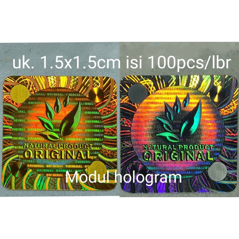 

Stiker hologram Natural produk 1.5cm