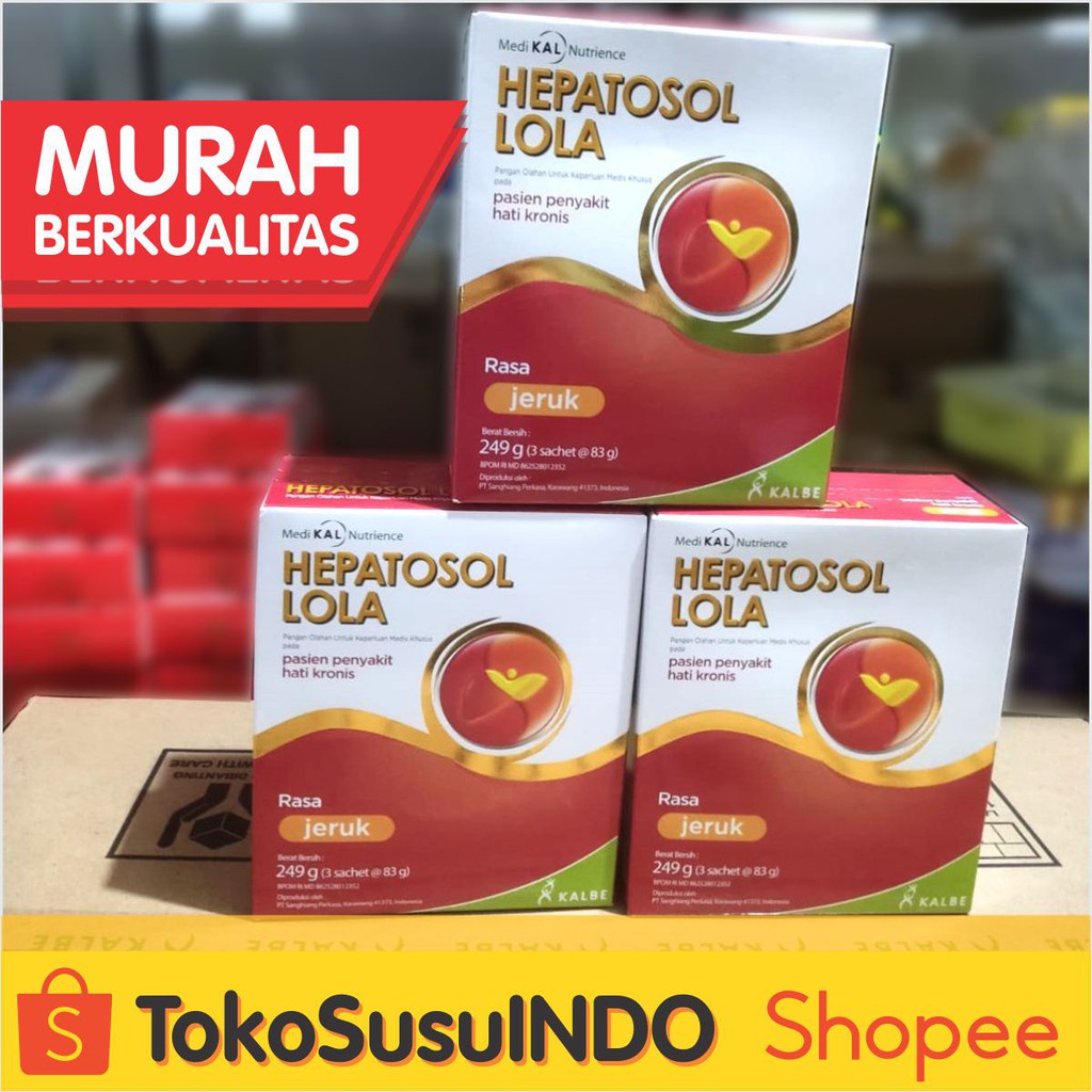

Hepatosol LOLA Rasa Jeruk 249 gram