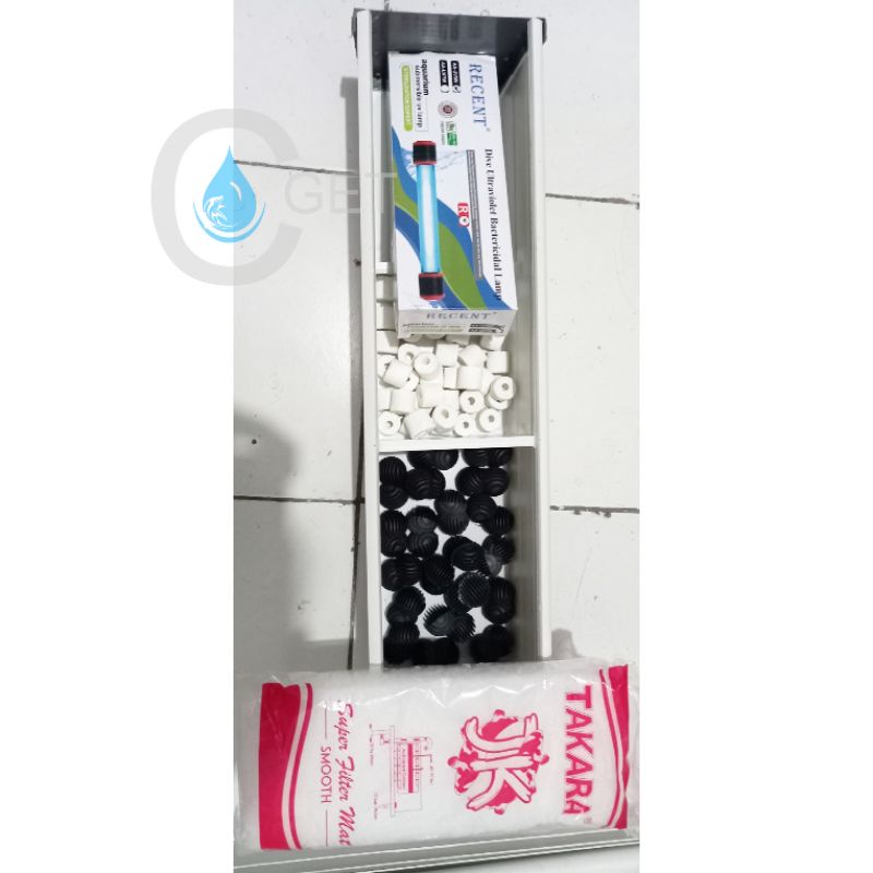 box filter 70 cm full sett + tempat uv