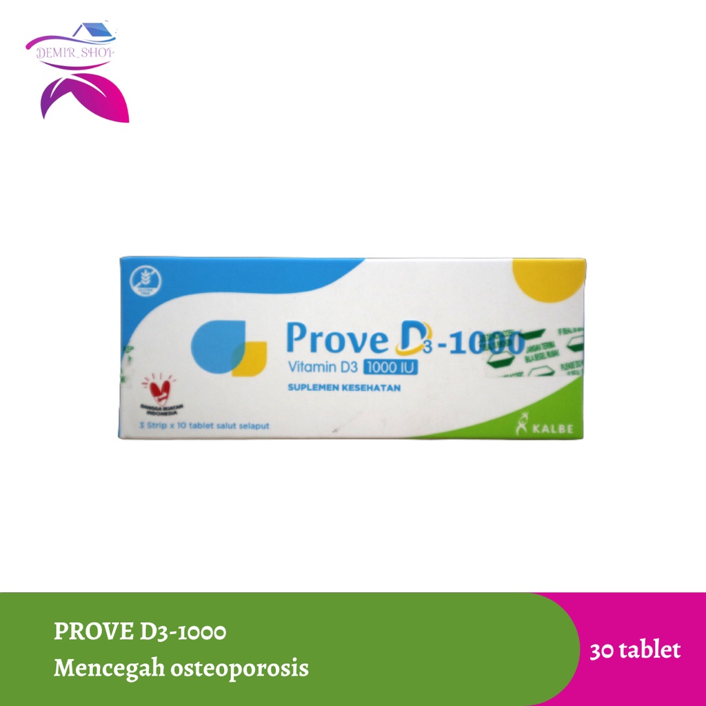 Prove D3 1000 IU (25 mcg) Vitamin D / Untuk Kesehatan Tulang