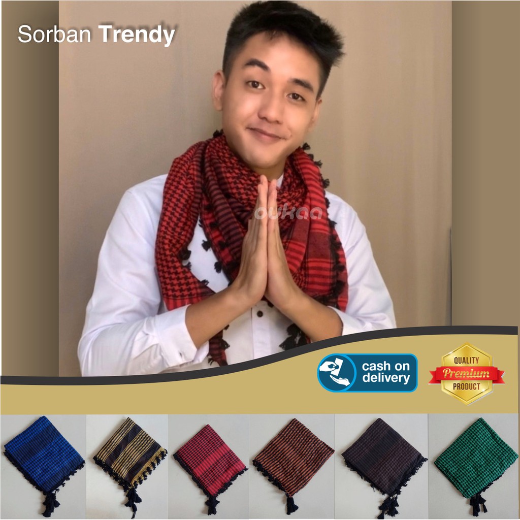 Sorban Arab premium murah/Sorban Gaul/Sorban Palestina