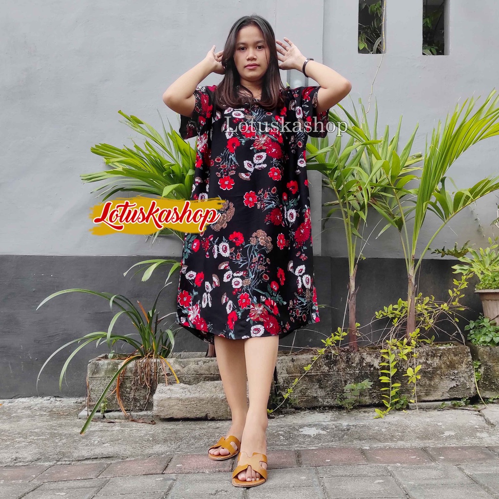 Daster Bali Arnium-Rose Hitam