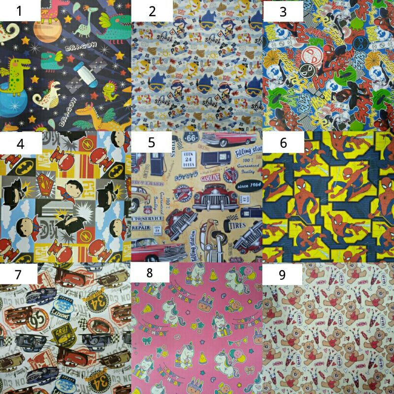 

Kertas Kado Jumbo Sansan Wawa Motif Anak