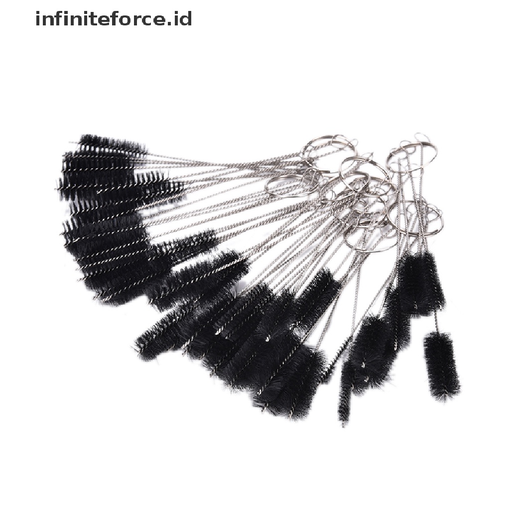 Infiniteforce.id 5Pcs / Set Jarum + Sikat Pembersih Untuk Spray Gun Airbrush / Tattoo / Tindik Tubuh