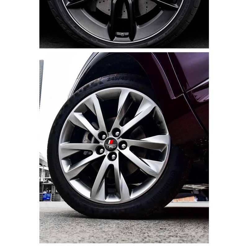4pcs Stiker Cover Hub Tengah Velg Mobil Untuk Toyota TRD VIOS Avensis Auris Hilux Corolla Camry