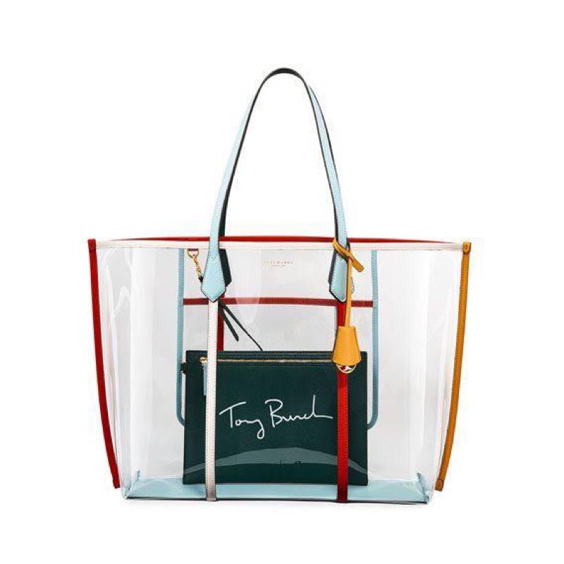 

TB PERRY CLEAR OVERSIZED TOTE FREE PAPERBAG