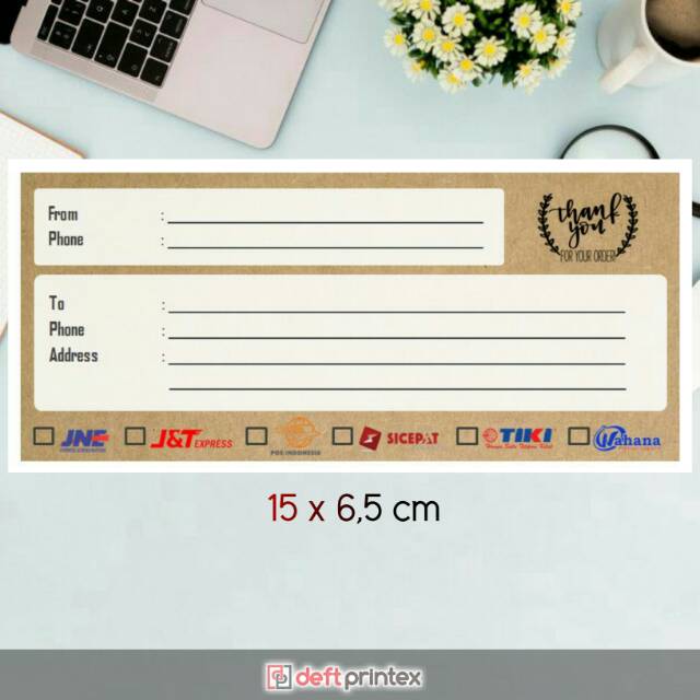 

Label pengiriman olshop model craft