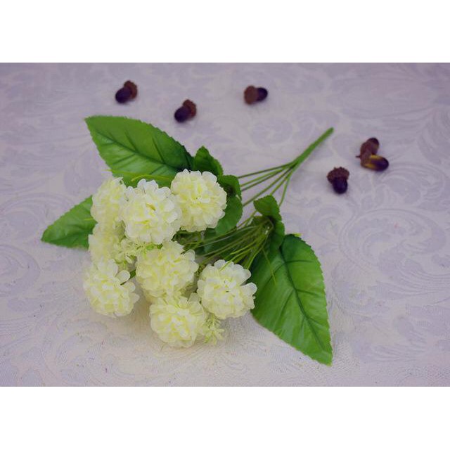 COD BUNGA DANDELION BUNGA TANGKAI PLASTIK BUNGA ARTIFISIAL BUNGA PAJANGAN BUNGA HIASAN BT9015-PUTIH