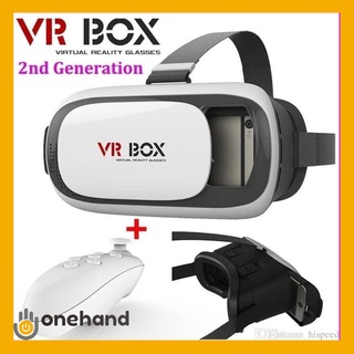 VR Box 2.0 Virtual Reality 2.0 + Remote  VR 3D reality glasses Newstyle VR gear box generasi 2