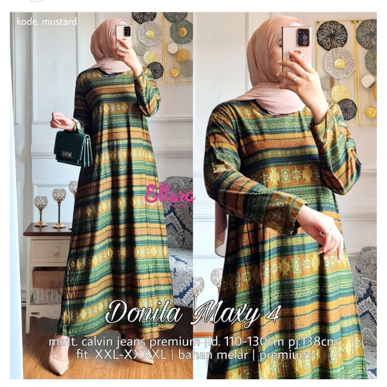 Sabana Dress - Gamis Calvin Jeans Terbaru LD110 / Indina Maxy / R.26 - 023-5684