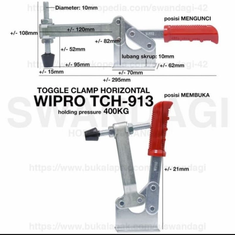 CLAMP TOGGLE - CLAMP TOOGLE (TCH-913) - WIPRO