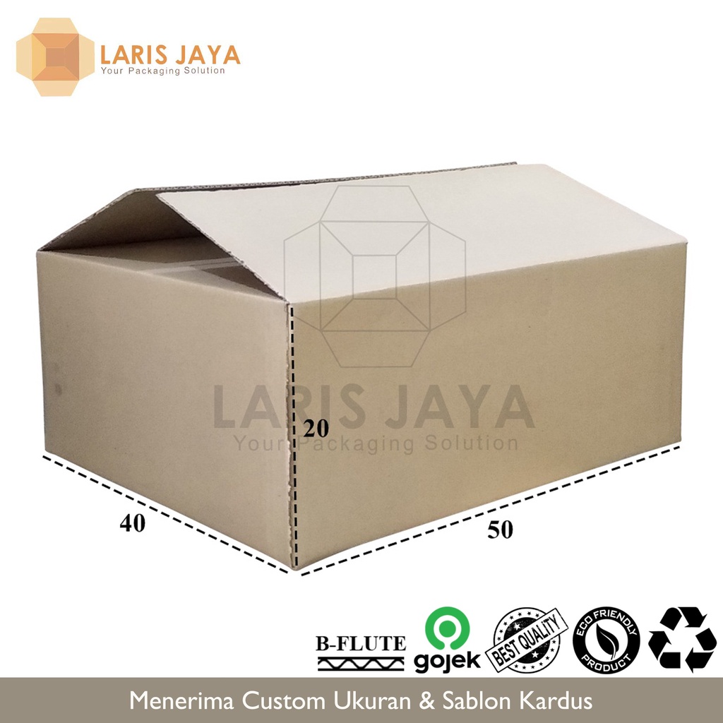 

Kardus / Box / Karton / Kotak Packing Besar Jumbo Pindahan Tebal Baru - 50 x 40 x 20 cm ( Kardus 50 x 40 x 20 cm )