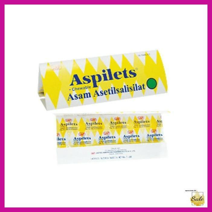 KEPALADEMAM- ASPILET 80 MG OBAT PENGENCER DARAH ASPIRIN 1 BOX -KESEHATAN.