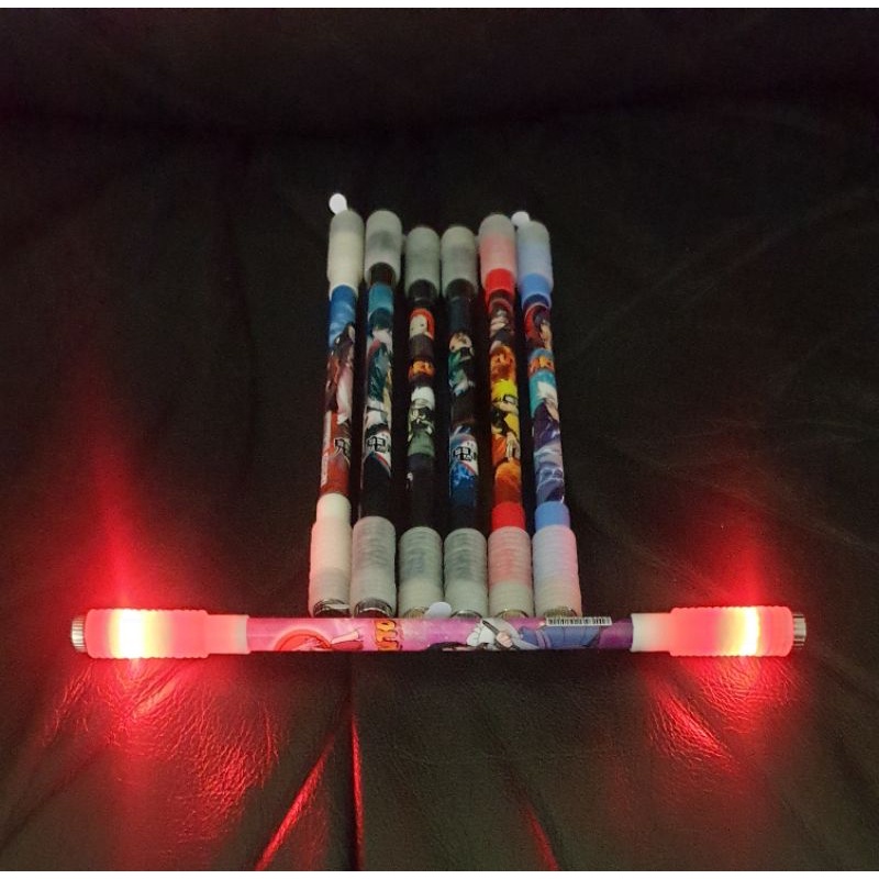 ANIME NARUTO LED SPINNING PEN / PEN ANTI STRESS / PEN BALANCE / PEN PUTAR