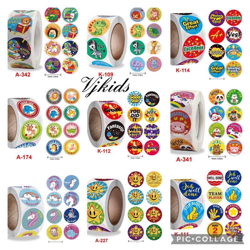 

stiker reward anak untuk guru, orangtua, pemberi semangat anak