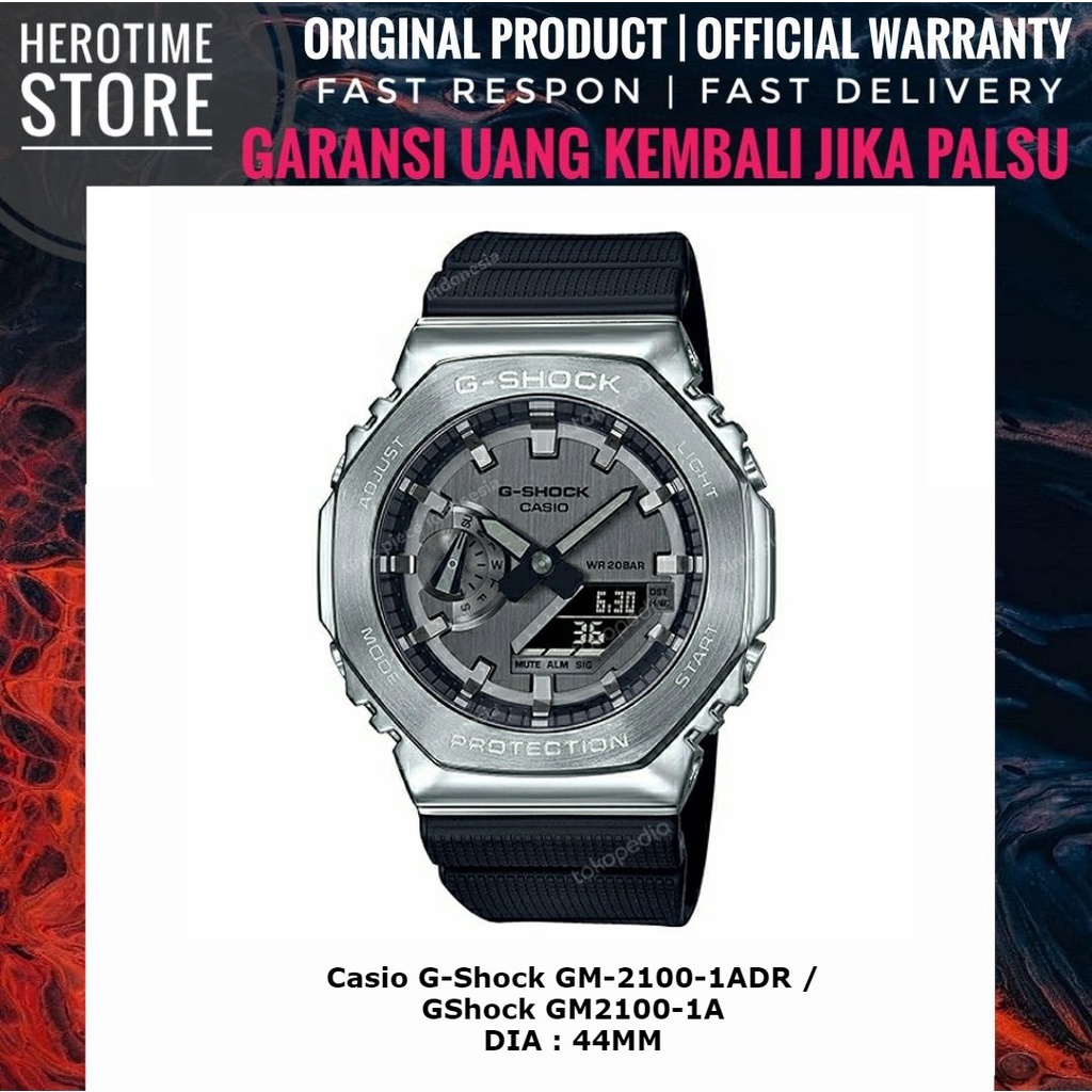 Jual Casio G-Shock GM-2100-1ADR / GShock GM2100-1A Jam Tangan Analog Pria  Garansi Resmi ORIGINAL Indonesia|Shopee Indonesia