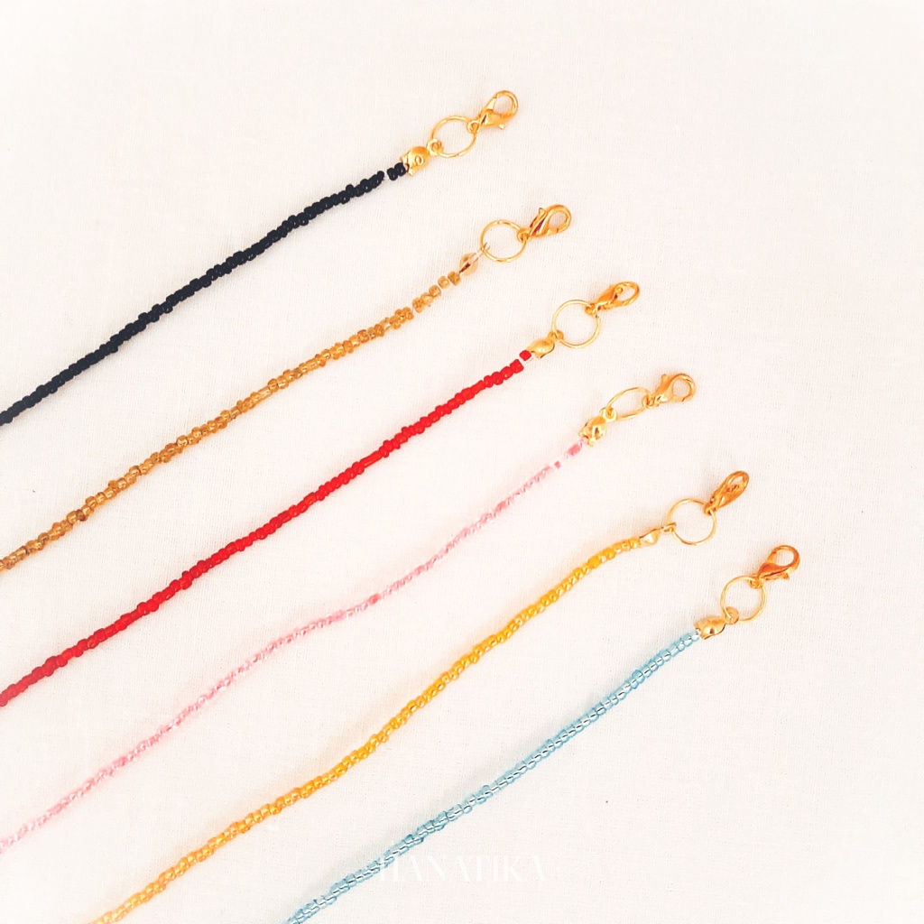 [SIMPLY SERIES] Strap Masker Mutiara Kecil Manik Pasir Tali Masker Kalung Masker Gantungan Masker Si