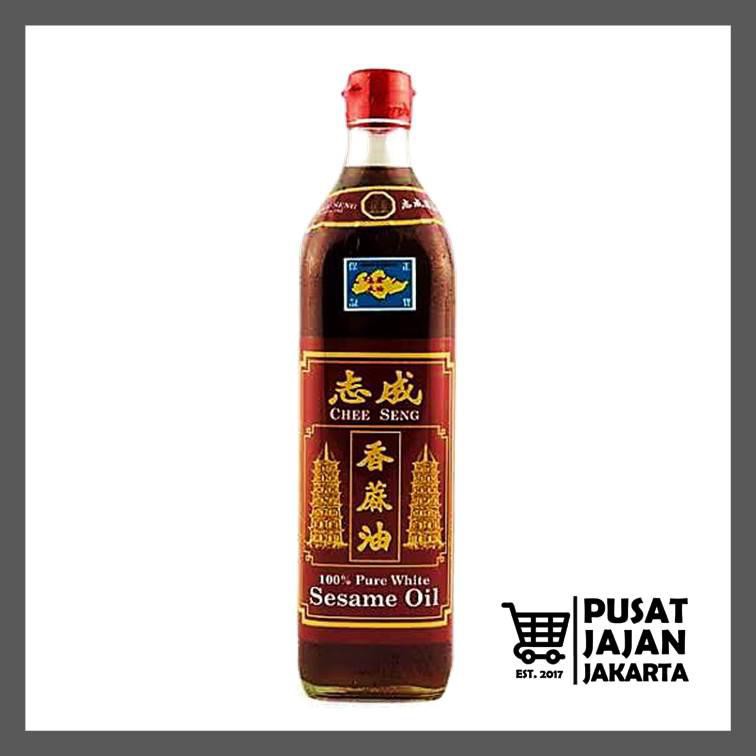 Chee Seng Pure White Sesame Oil 750 Ml Import Singapore Minyak Wijen Cap Pagoda