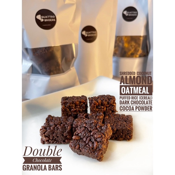 

Double Chocolate Granola Bars