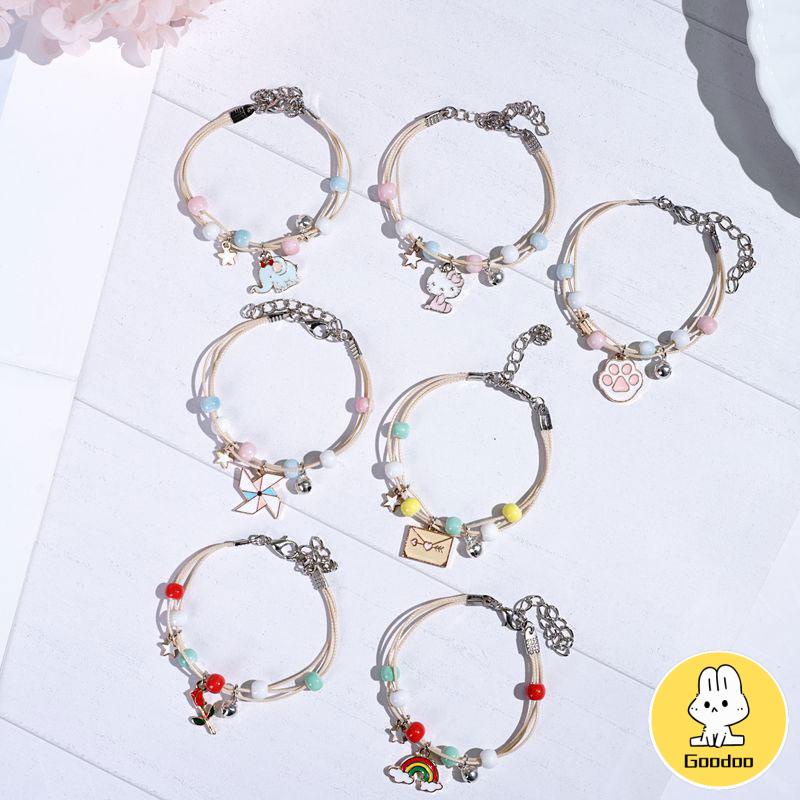 Daisy Gelang Gadis Kartun Manik-manik Keramik Perhiasan Persahabatan Mahasiswa Hadiah Ulang -Doo