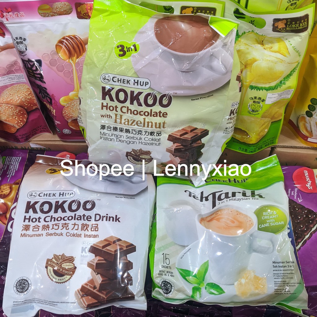 

Chek Hup Kokoo Coklat Hot Chocolate Hazelnut Teh Tarik Ipoh Malaysia