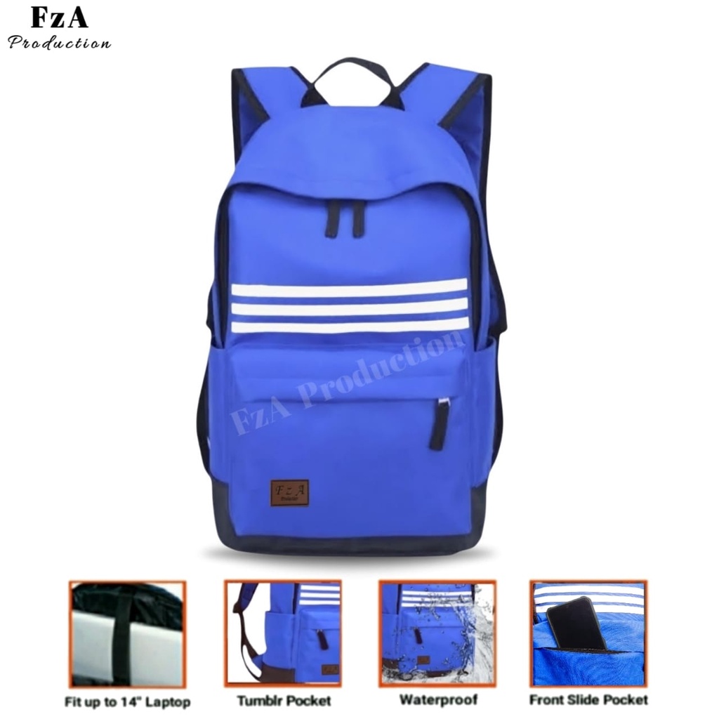 Tas Ransel Pria Wanita Distro Tas Laptop  Ransel Punggung Backpack Original Free Jam Tangan Sport