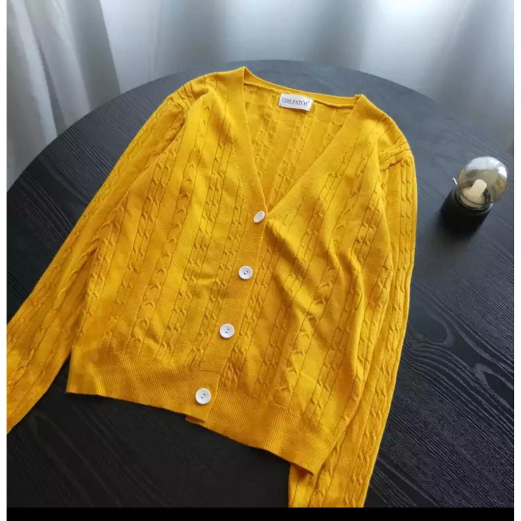 KALILA - SYIFA CABLE Cardy Cardigan Rajut Wanita Dewasa | Kardigan Rajut Wanita PREMIUM