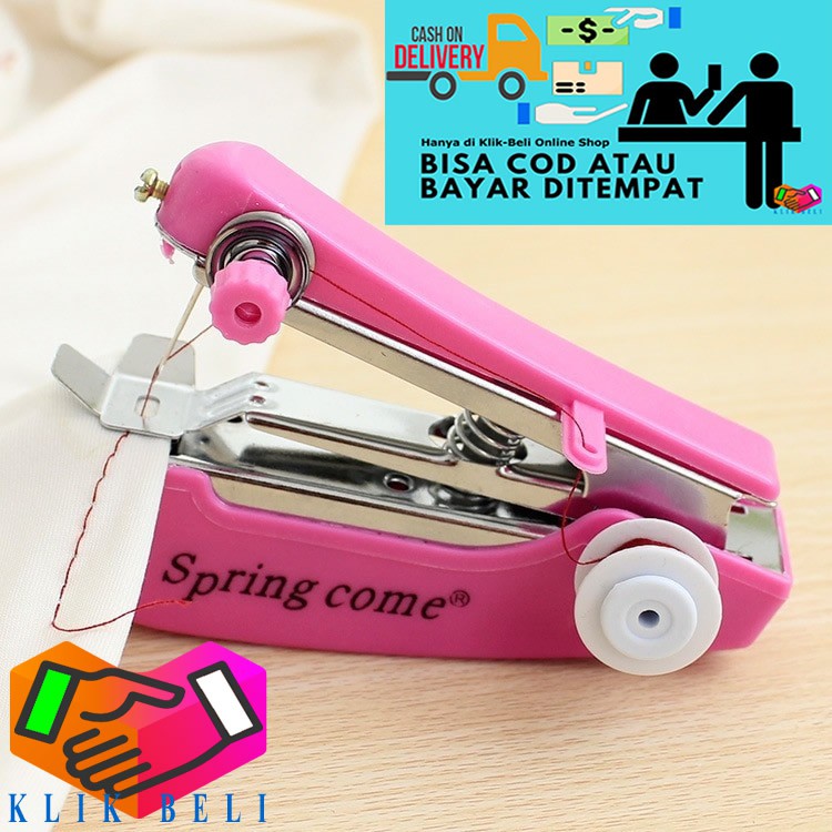 Mesin Jahit Tangan Spring Come / Mesin Jahit Tangan Mini Portable Sewing Strapless