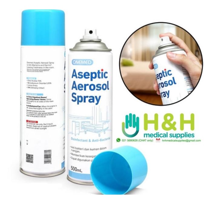 Desinfektan Spray / Aseptic Aerosol Spray / Cairan Desinfektan