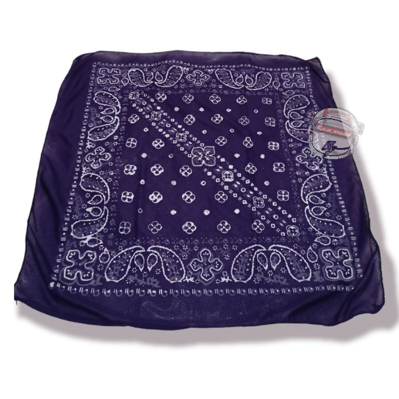 slayer motif batik bandana / slayer multifungsi sapu tangan warna lilac