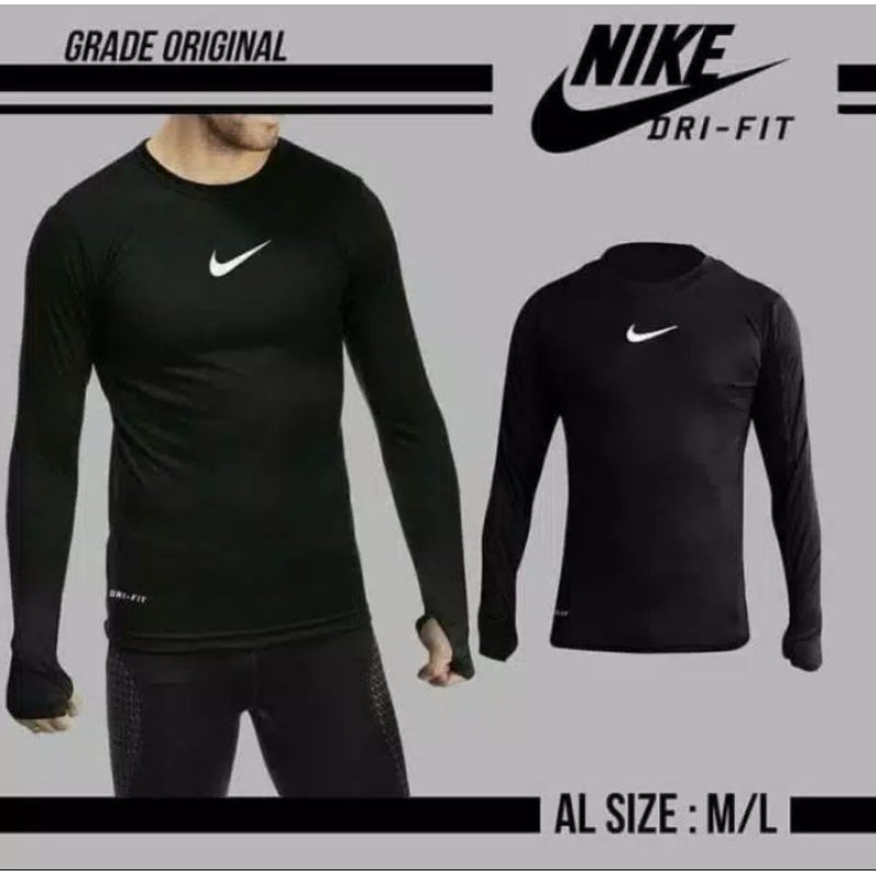 BAJU MANSET BASELAYER PANJANG NIKE TUMBHOLE