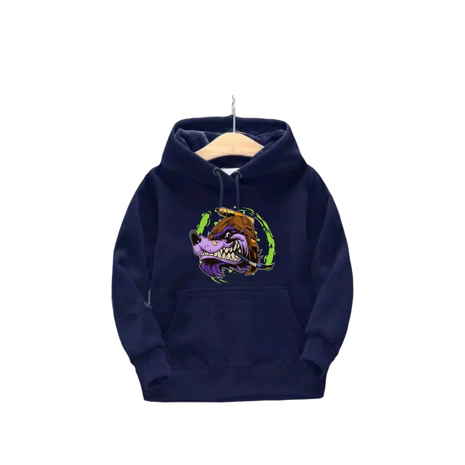 Sweater Anak Srigala Hoodie Anak Fleece Usia 2 - 6 tahun