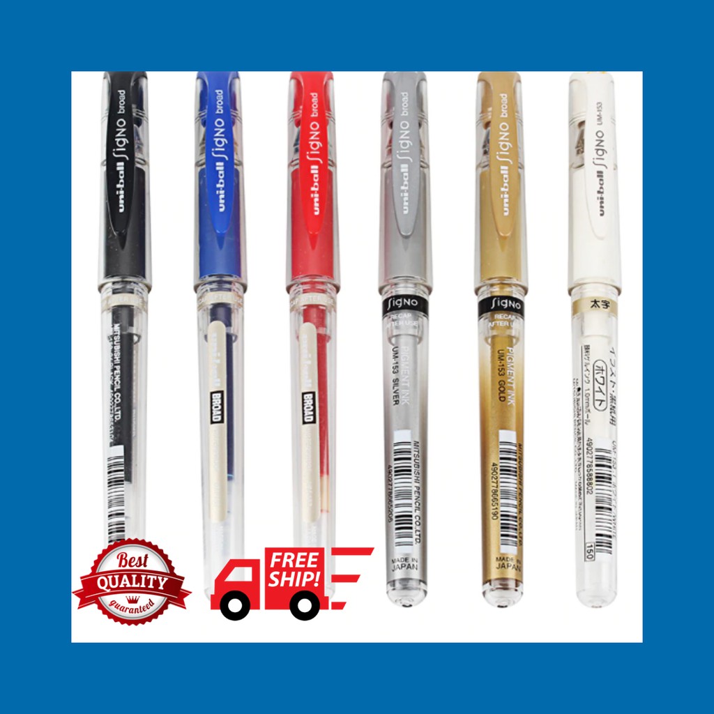 

PENA Uni-Ball Signo Broad UM-153 (Black, Blue, Red)