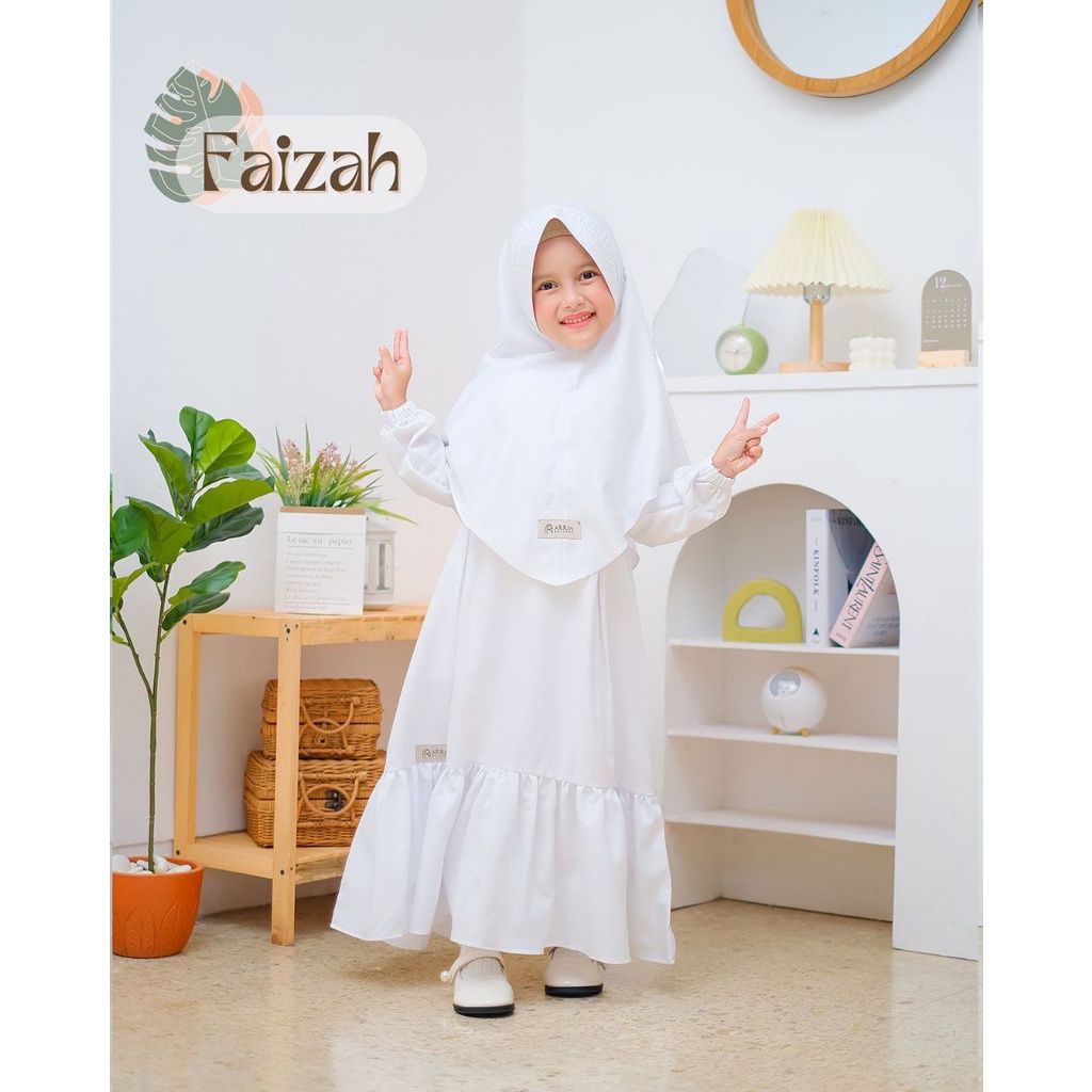 Gamis Anak Gamis Faizah Anak Putih