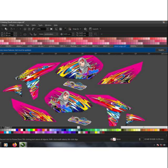 Striping variasi Yamaha Vixion new nva sudah lengkap deltabox