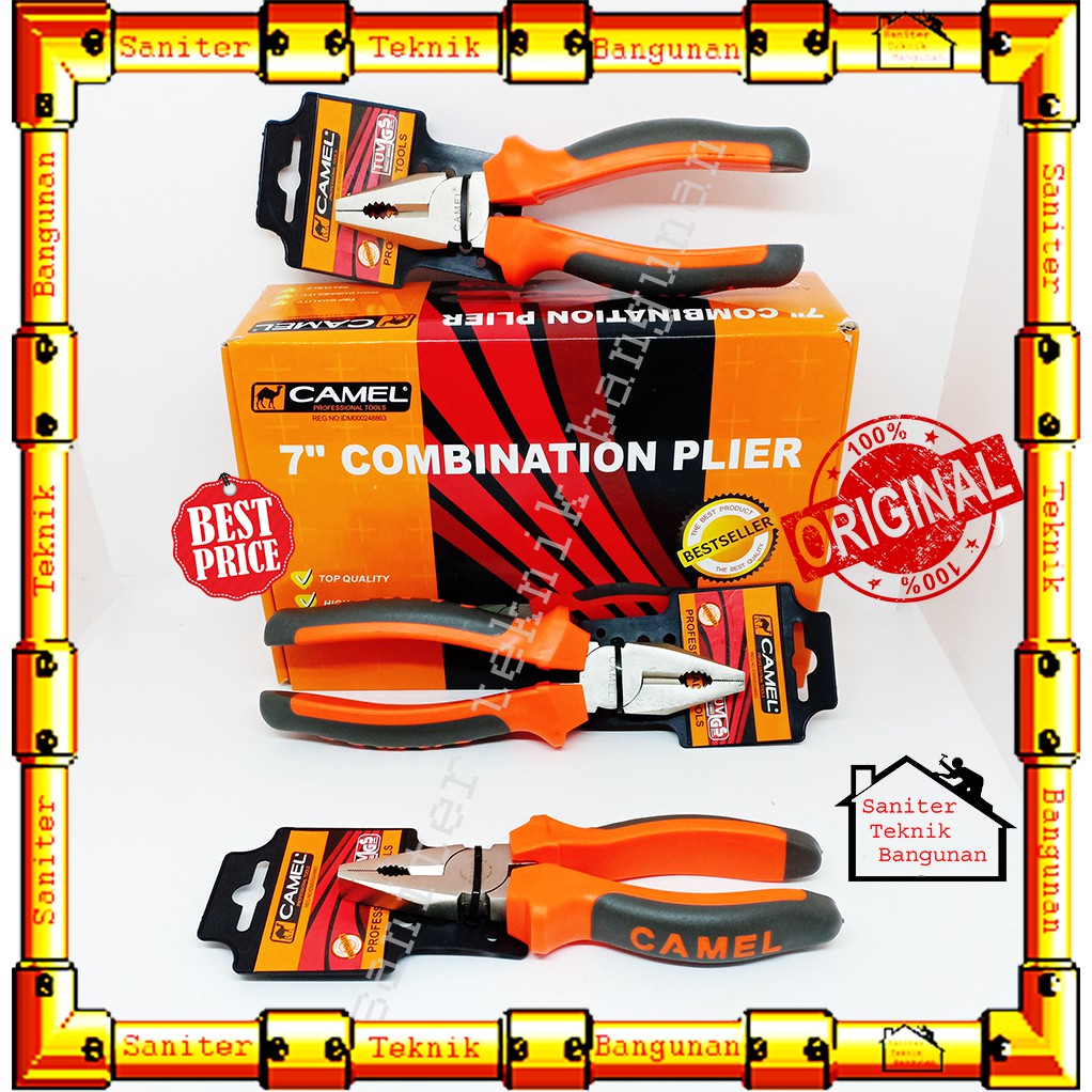 TANG-TANG KOMBINASI-TANG HIGH QUALITY 6'' 7'' 8'' INCH CAMEL