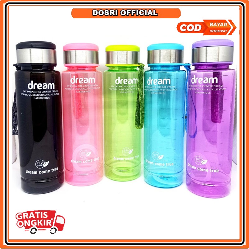 [BISA COD] Botol Minum Dream 1000 ml Tempat Air 1 Liter Sport