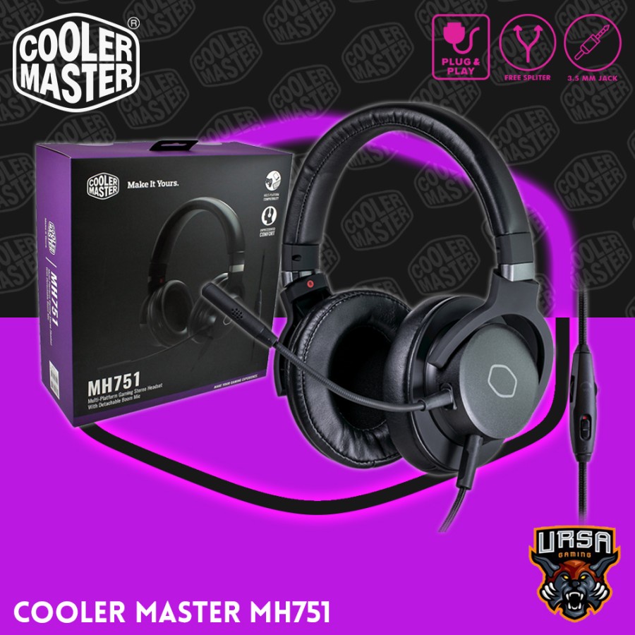 Headset Cooler Master MH751 | 3.5mm Jack | Headset Gaming