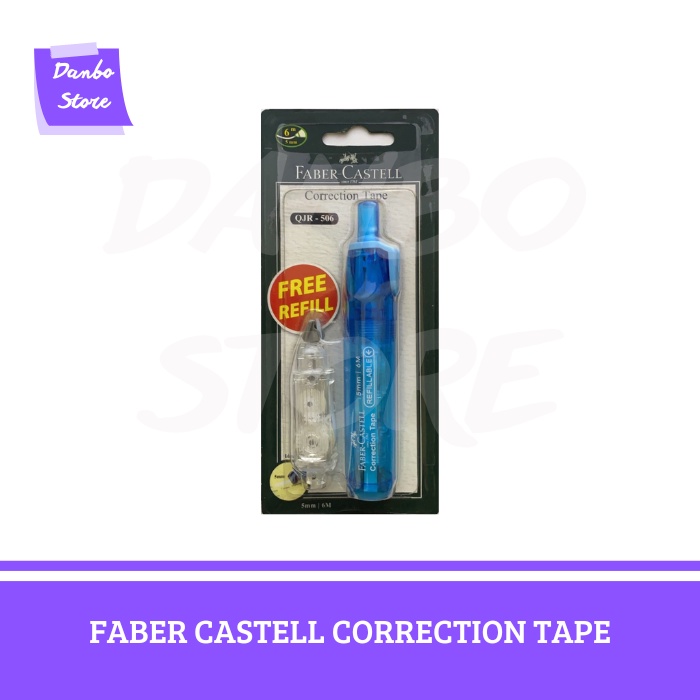 

FABER CASTELL CORRECTION TAPE WARNA + FREE REFILL